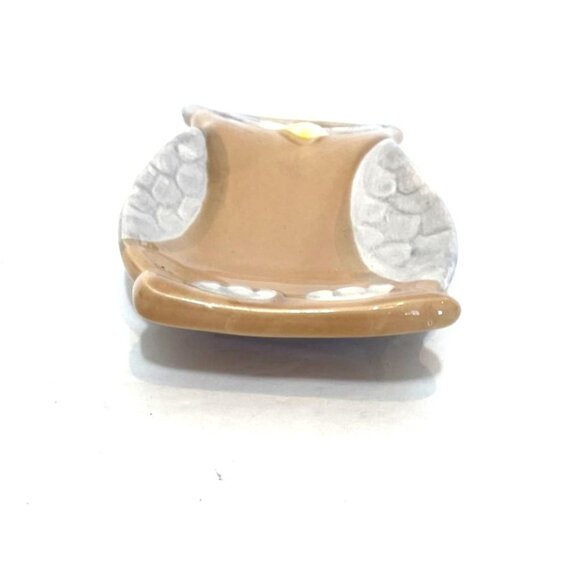 Ceramic Owl Quirky Spoon Rest Hanging Wall Decor - Picture 3 of 4